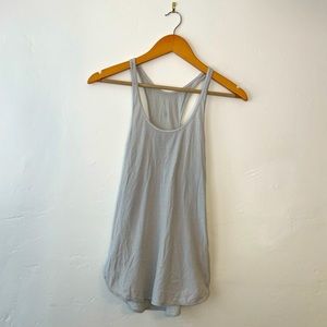 Lulu Lemon Cool Racerback Grey Striped Tank Top